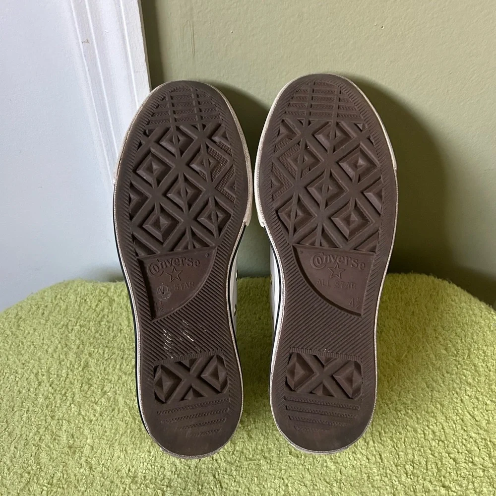 Converse Platform Pale Grey Leather Low Top Women’s Sneakers Sz 6.5 - Picture 14 of 14